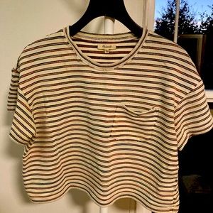 Madewell Boxy Cropped Tee with Pocket